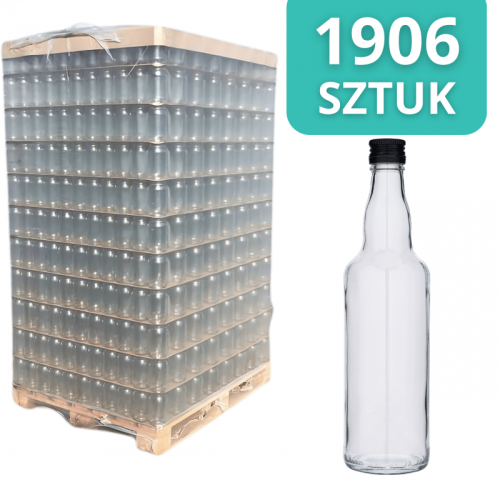 BUTELKA NA WÓDKĘ 500ML - PALETA - 1906 szt. (LUZ)
