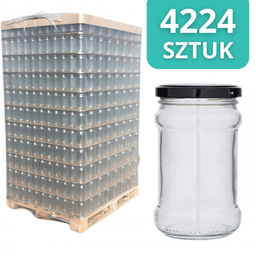 Słoik szklany 315 ml - PALETA - 4224 szt. (LUZ)