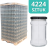 Słoik szklany 315 ml - PALETA - 4224 szt. (LUZ)