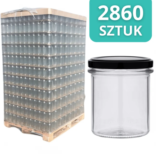 Słoik szklany 350 ml - PALETA - 2860 szt. (LUZ)