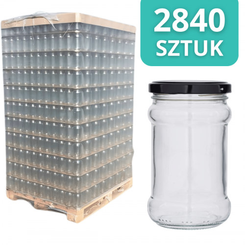Słoik szklany 315 ml - PALETA - 2840 szt. (PAKOWANY PO 12 SZT.)