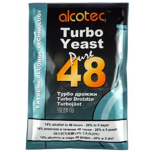 drożdże gorzelnicze ALCOTEC 48 TURBO PURE MOCNE na 25 LITRÓW