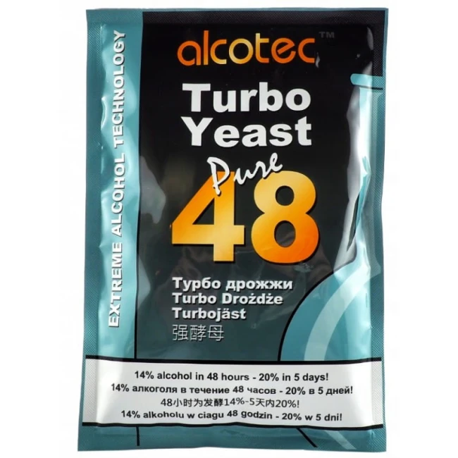 drożdże gorzelnicze ALCOTEC 48 TURBO PURE MOCNE na 25 LITRÓW
