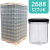 Słoik szklany 350 ml - PALETA - 2688 szt. (PAKOWANY PO 8 SZT.)