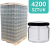 Słoik szklany 330 ml - PALETA - 4200 szt. (PAKOWANE PO 12 SZT.)