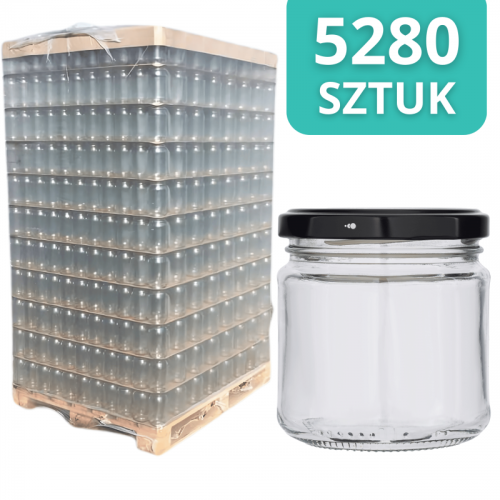 Słoik szklany 200 ml - PALETA - 5280 szt. (PAKOWANY PO 12 SZT.)