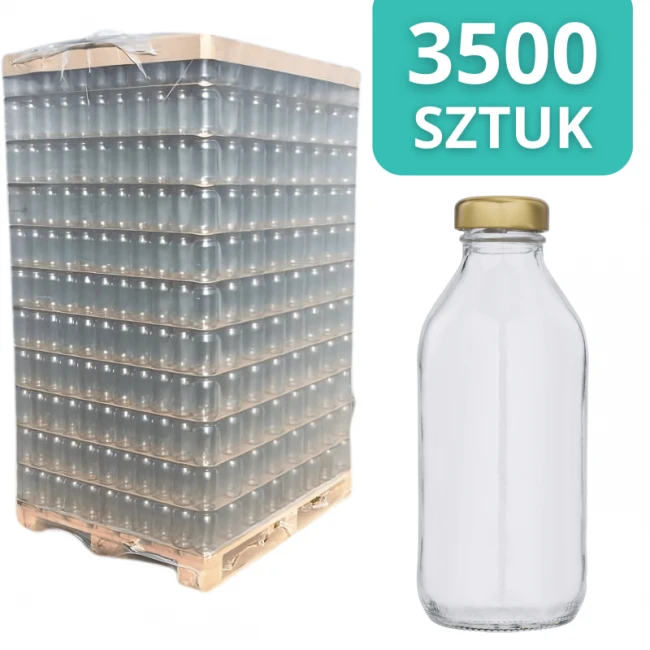 BUTELKA 330ML (kubuś) - PALETA - 3500 szt. (PAKOWANY)