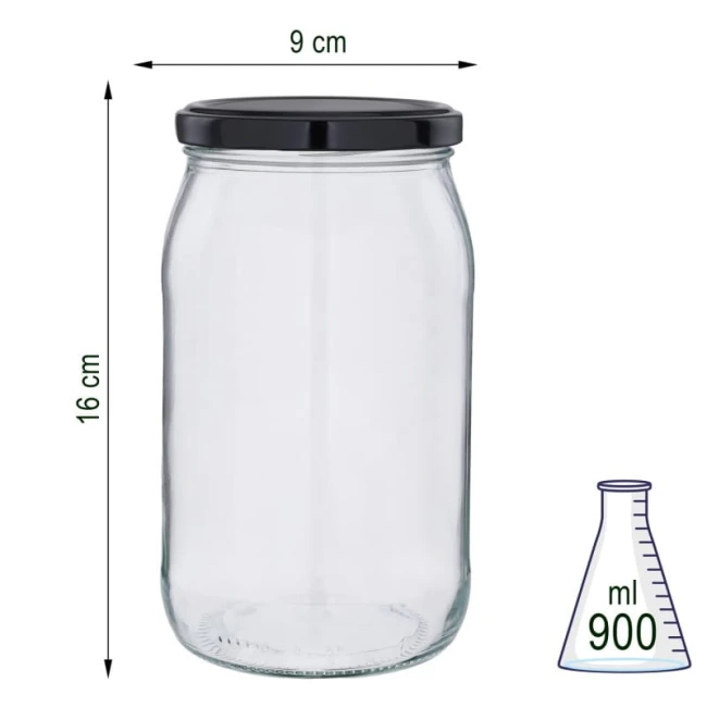 Słoik szklany 900 ml x8szt
