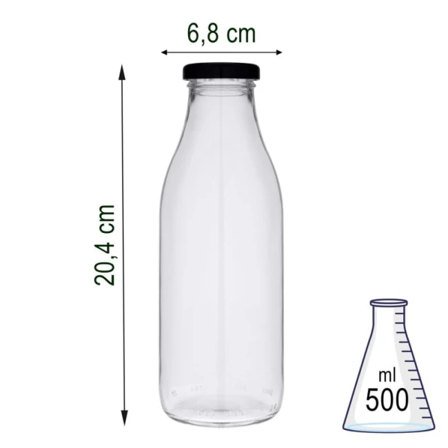 BUTELKA 500ML X15SZT (MLEKO)