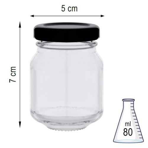 Słoik szklany 80 ml x100szt.
