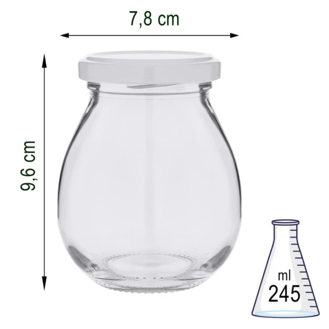 SŁOIK SZKLANY 245 ML X 96 (MAYO)