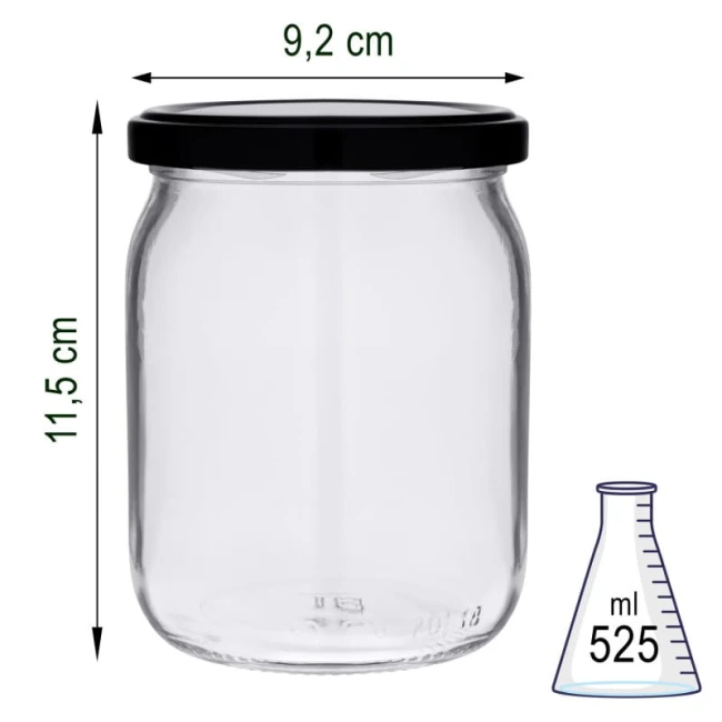 Słoik szklany 525 ml x48szt