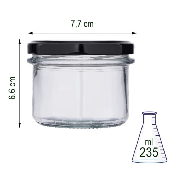 Słoik szklany 235 ml x12szt.