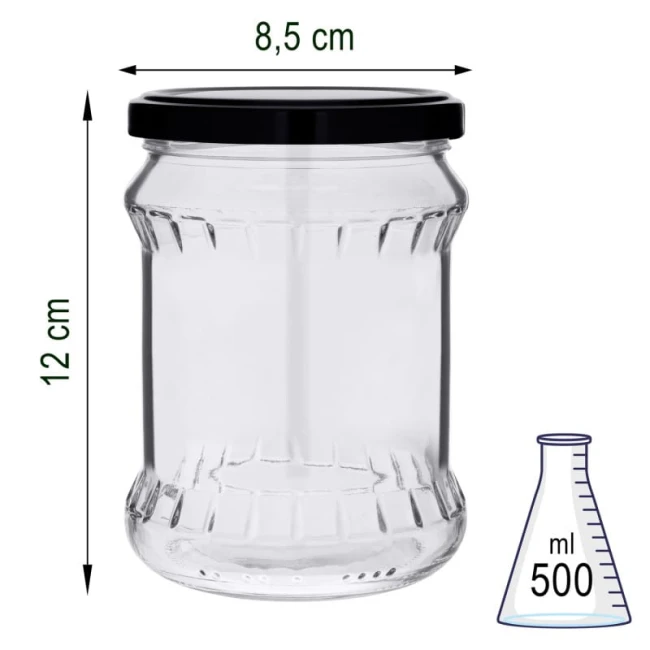 Słoik szklany 500 ml x8szt