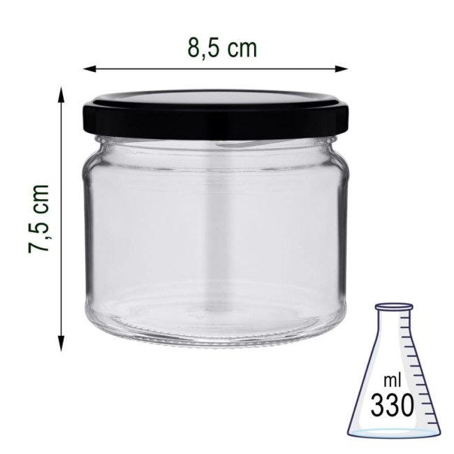 Słoik szklany 330 ml x12szt