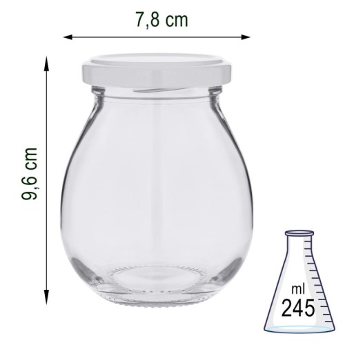 Słoik szklany 245 ml x 12szt (mayo)