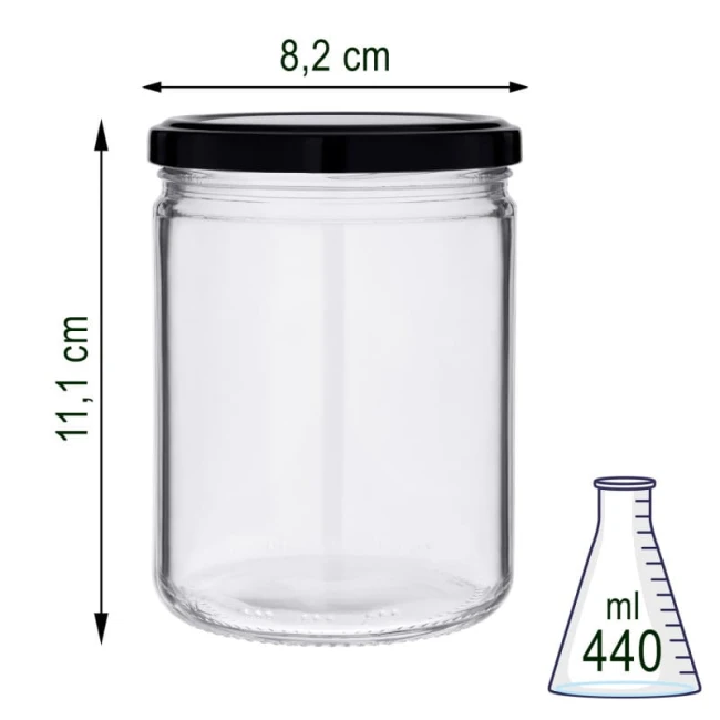 Słoik szklany 440 ml x12szt