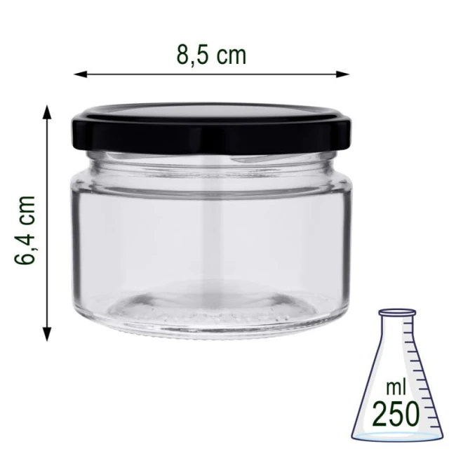 Słoik szklany 250 ml x60szt.