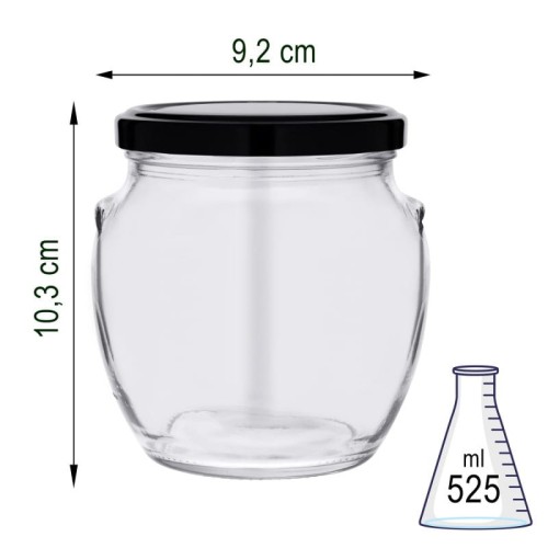 Słoik szklany 525 ml x 32szt (amfora)