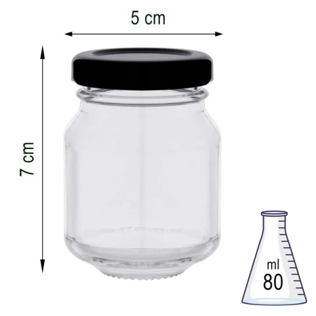 Słoik szklany 80 ml x10szt.